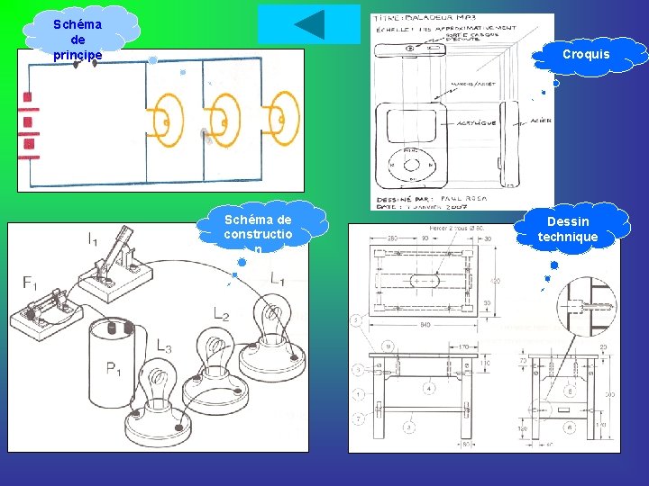 Schéma de principe Croquis Schéma de constructio n Dessin technique 