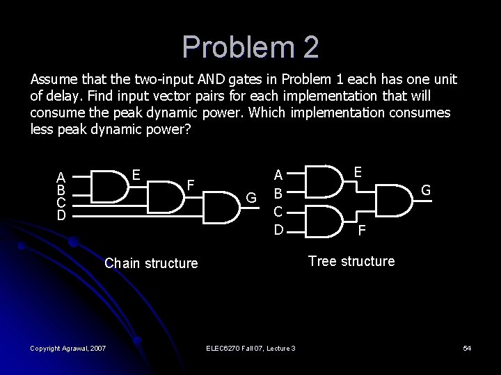 Problem 2 Assume that the two-input AND gates in Problem 1 each has one