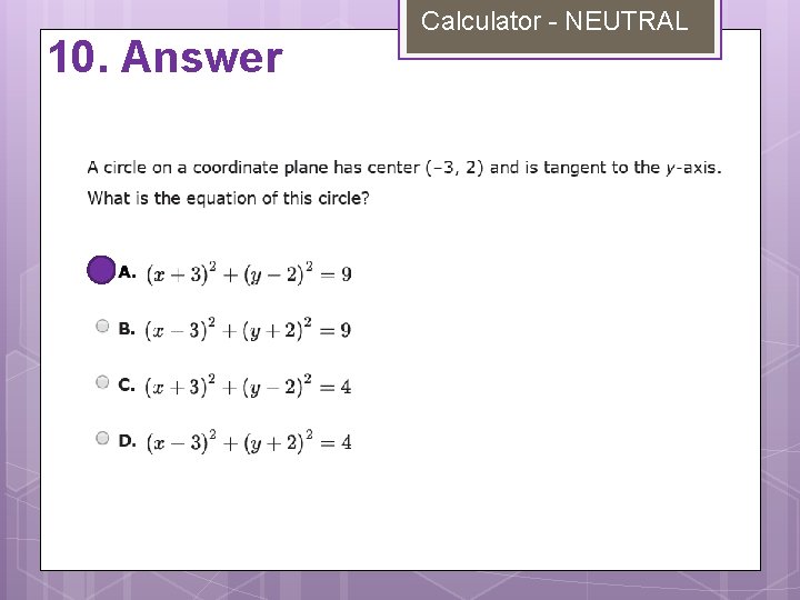 10. Answer Calculator - NEUTRAL 