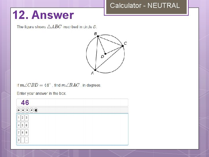 12. Answer 46 Calculator - NEUTRAL 