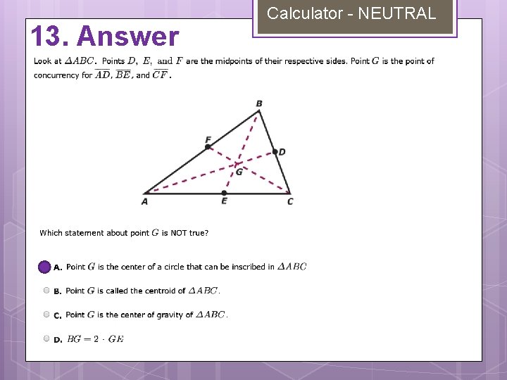13. Answer Calculator - NEUTRAL 