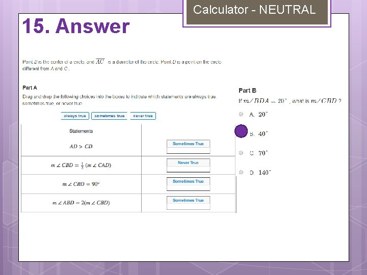 15. Answer Calculator - NEUTRAL 