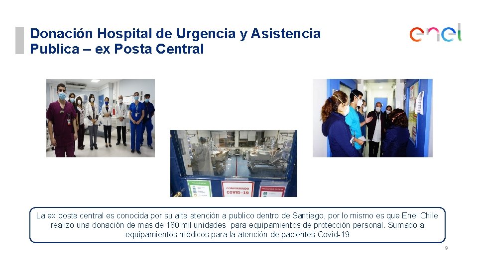 Donación Hospital de Urgencia y Asistencia Publica – ex Posta Central La ex posta