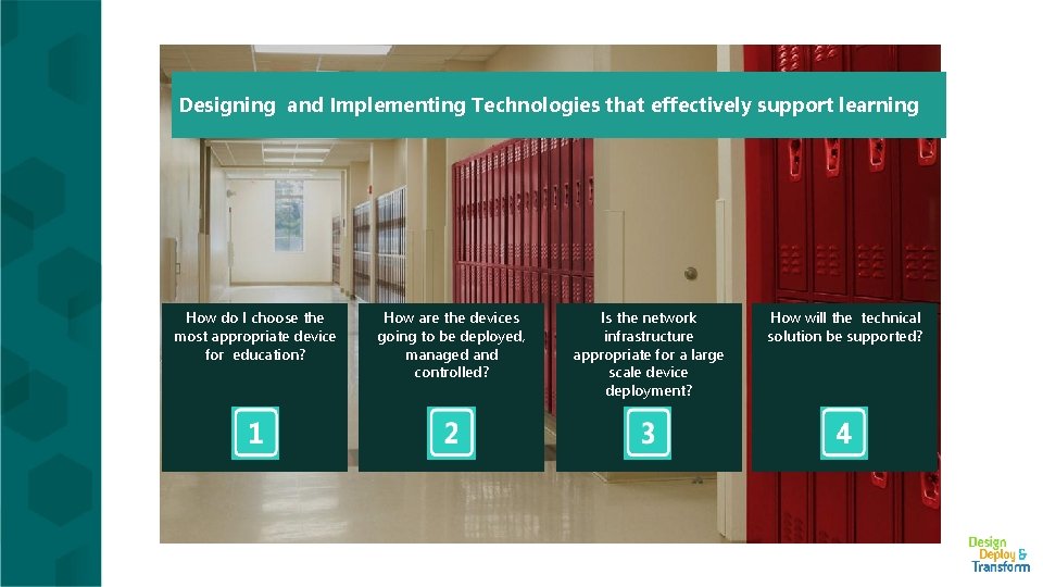 Designing and Implementing Technologies that effectively support learning How do I choose the most