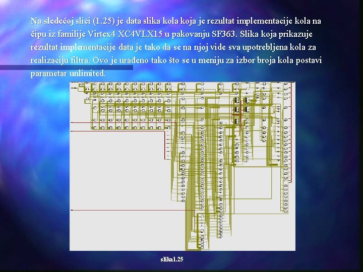 Na sledećoj slici (1. 25) je data slika kola koja je rezultat implementacije kola