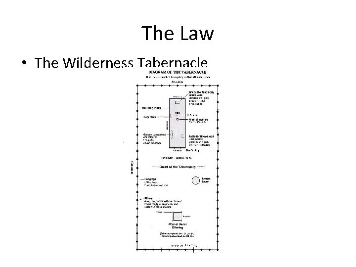 The Law • The Wilderness Tabernacle 