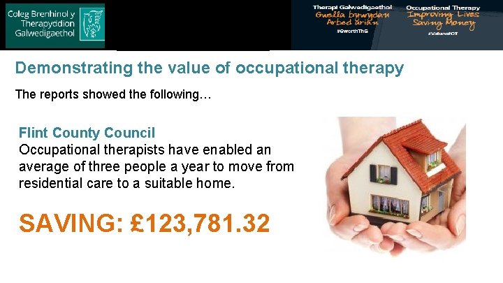 Royal College of Occupational Therapists Demonstrating the value of occupational therapy The reports showed