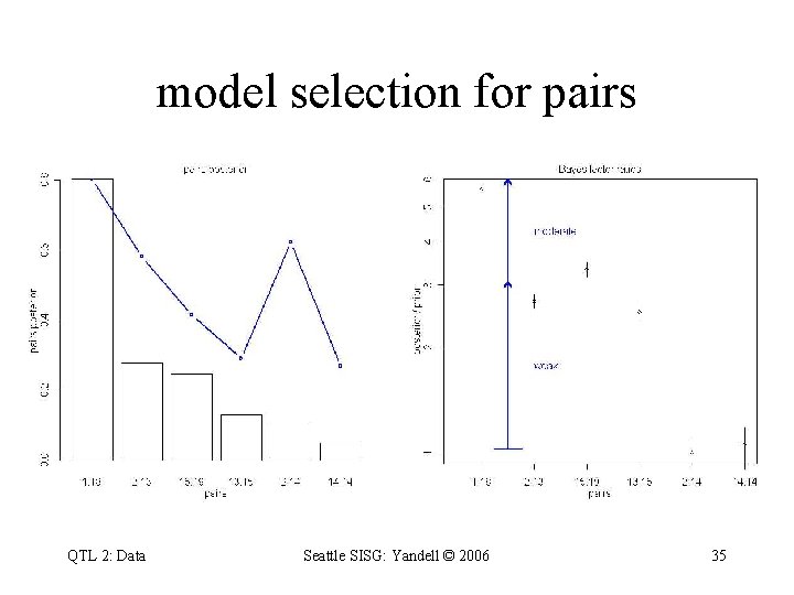 model selection for pairs QTL 2: Data Seattle SISG: Yandell © 2006 35 