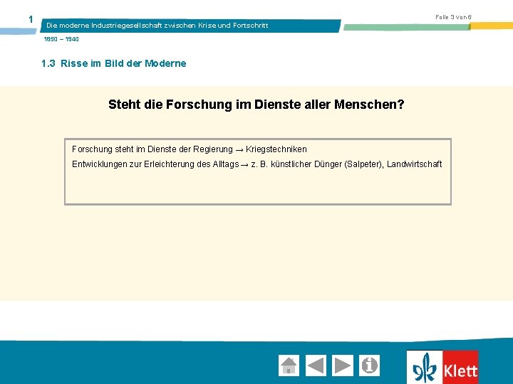 1 Folie 3 von 6 Die moderne Industriegesellschaft zwischen Krise und Fortschritt 1850 –