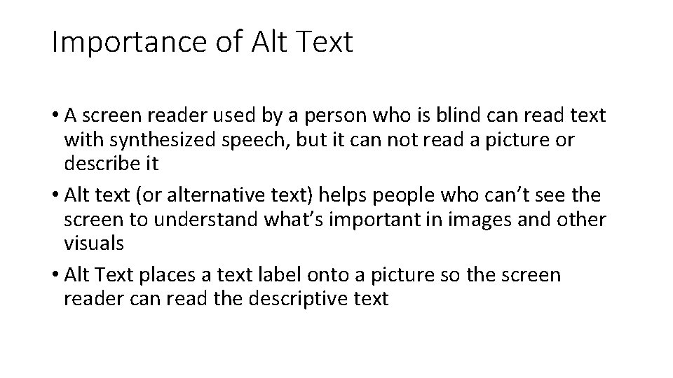 Basics of Document Accessibility Maria E Delgado and