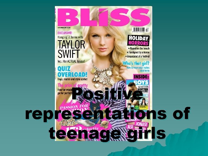 Positive representations of teenage girls 