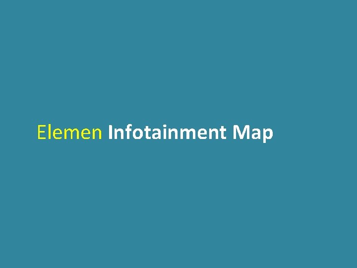 Elemen Infotainment Map 