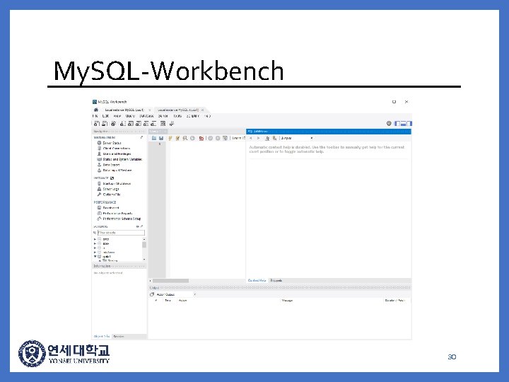 My. SQL-Workbench 30 