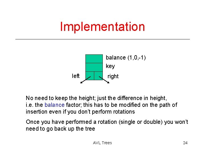 Implementation balance (1, 0, -1) key left right No need to keep the height;