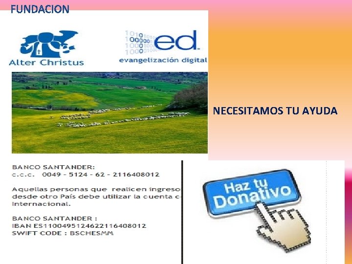 FUNDACION NECESITAMOS TU AYUDA 