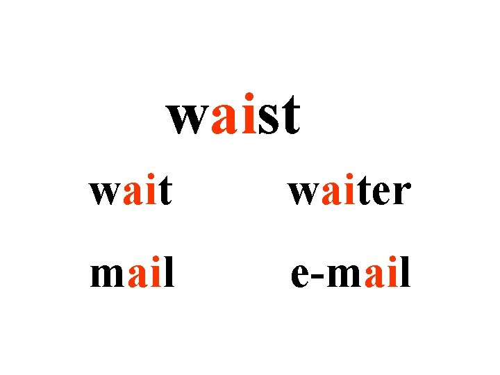 waist waiter mail e-mail 
