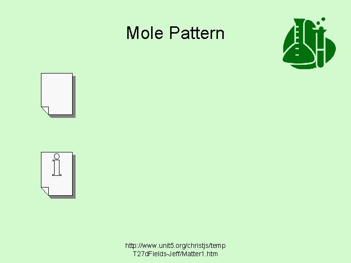 Mole Pattern http: //www. unit 5. org/christjs/temp T 27 d. Fields-Jeff/Matter 1. htm 