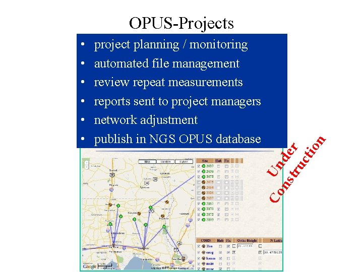 OPUS-Projects project planning / monitoring automated file management review repeat measurements reports sent to