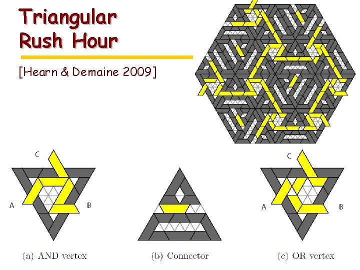 Triangular Rush Hour [Hearn & Demaine 2009] 