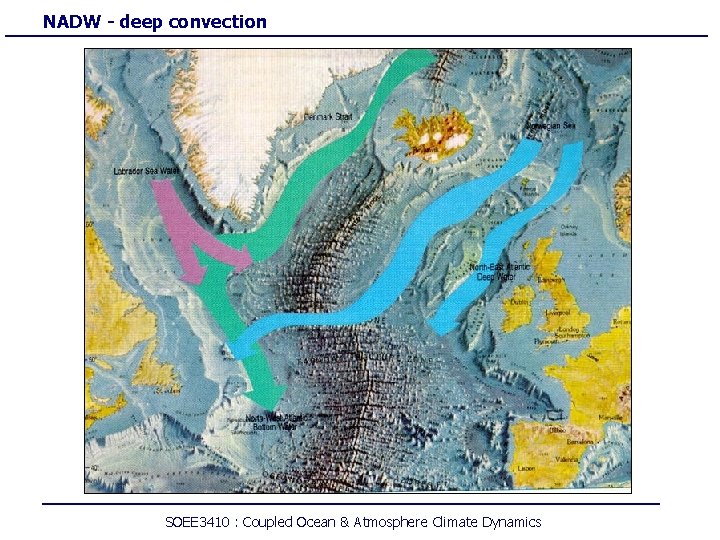 NADW - deep convection SOEE 3410 : Coupled Ocean & Atmosphere Climate Dynamics 