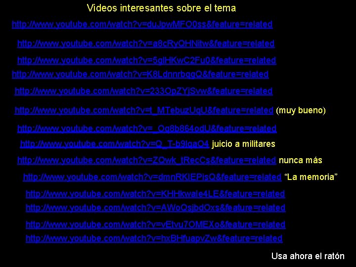 Videos interesantes sobre el tema http: //www. youtube. com/watch? v=du. Jpw. MFO 0 ss&feature=related