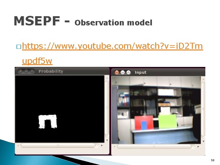 MSEPF - Observation model � https: //www. youtube. com/watch? v=i. D 2 Tm updf