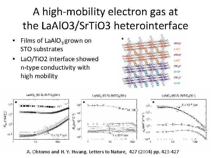 A high-mobility electron gas at the La. Al. O 3/Sr. Ti. O 3 heterointerface