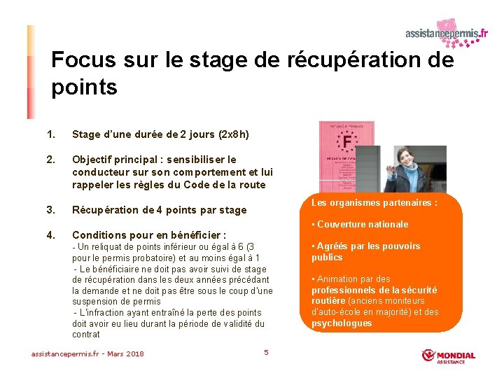 Focus sur le stage de récupération de points 1. Stage d’une durée de 2