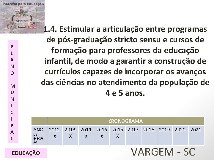 1. 4. Estimular a articulação entre programas de pós-graduação stricto sensu e cursos de