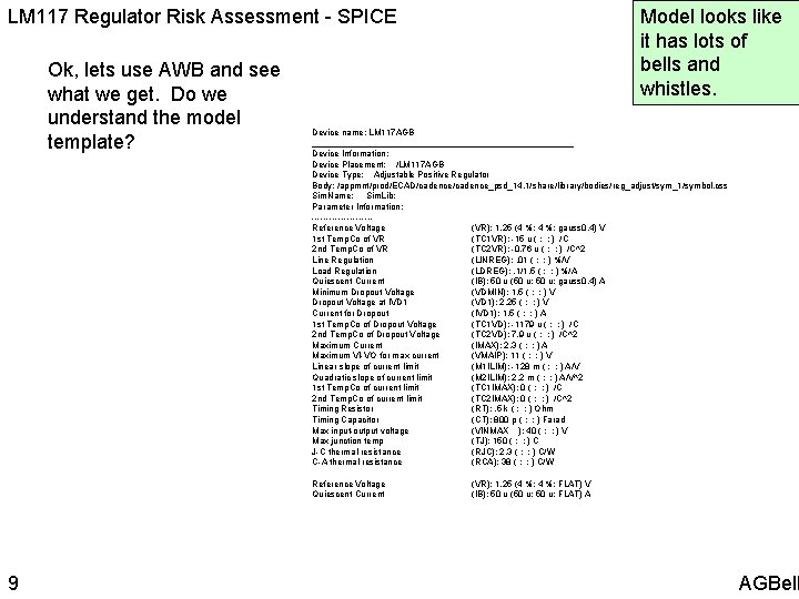 Model looks like it has lots of bells and whistles. LM 117 Regulator Risk