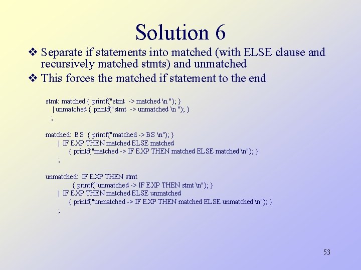 Programming Languages CS 550 Lecture 1 Summary Grammars