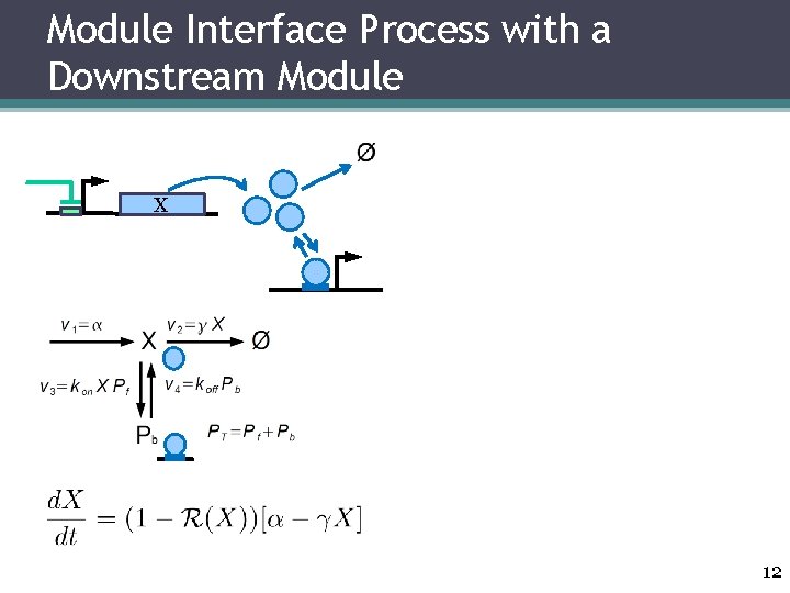 Module Interface Process with a Downstream Module X 12 