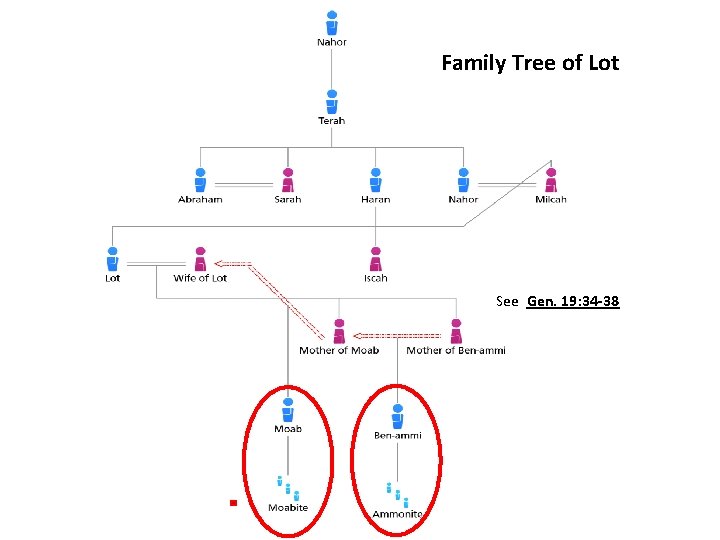 Family Tree of Lot See Gen. 19: 34 -38 