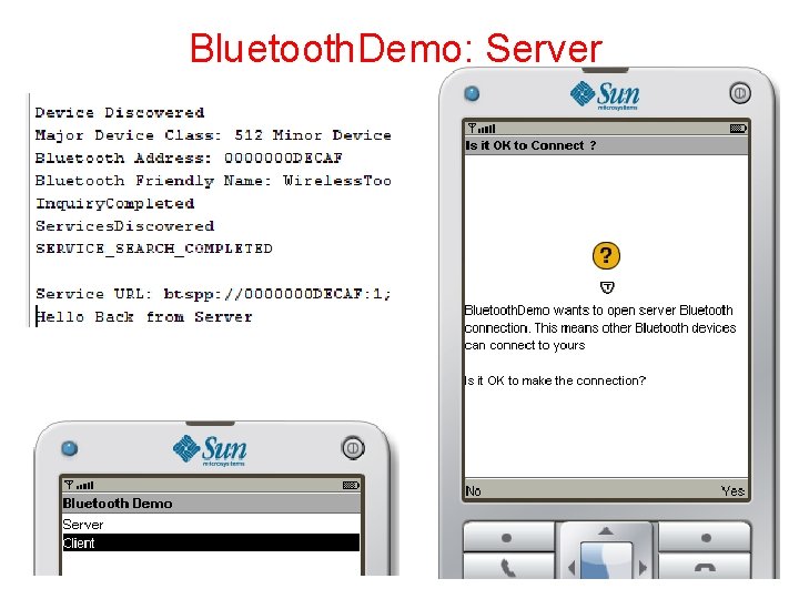 Bluetooth. Demo: Server 