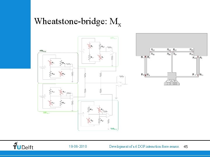 Wheatstone-bridge: Mx 18 -06 -2010 Development of a 6 DOF interaction force sensor. 45