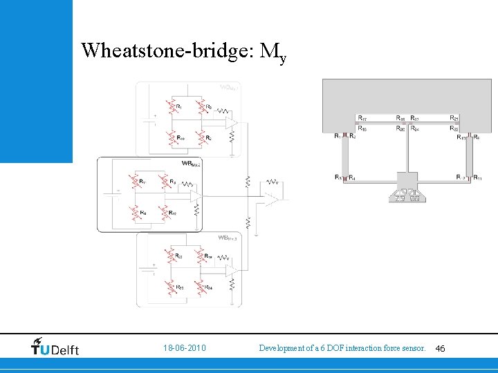 Wheatstone-bridge: My 18 -06 -2010 Development of a 6 DOF interaction force sensor. 46