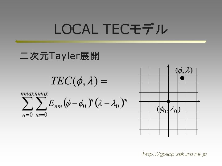 LOCAL TECモデル 二次元Tayler展開 http: //gpspp. sakura. ne. jp 