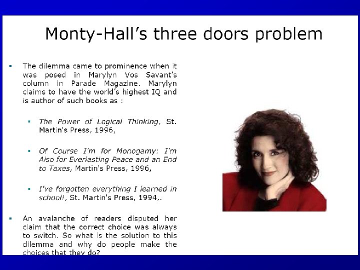 Probability in the Real World 