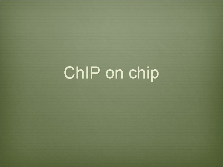 Ch. IP on chip 