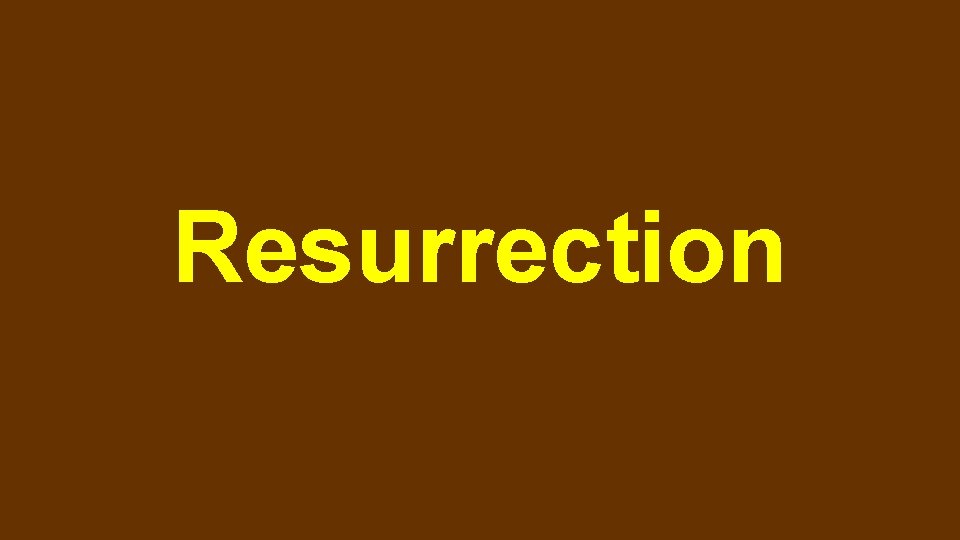 Resurrection 