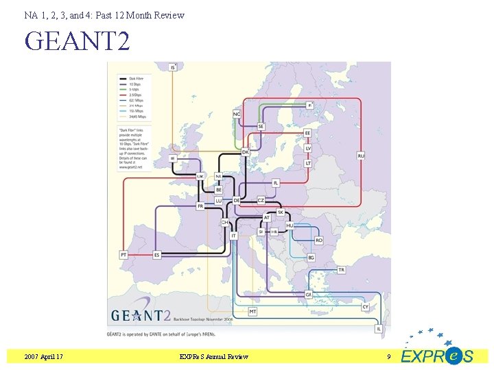 NA 1, 2, 3, and 4: Past 12 Month Review GEANT 2 2007 April