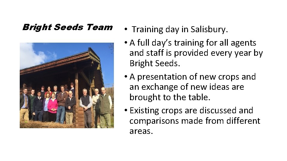 Bright Seeds Team • Training day in Salisbury. • A full day’s training for