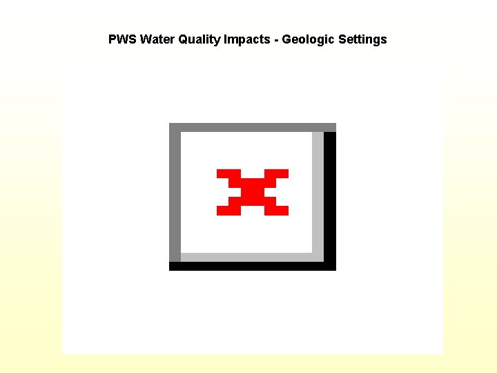 PWS Water Quality Impacts - Geologic Settings 