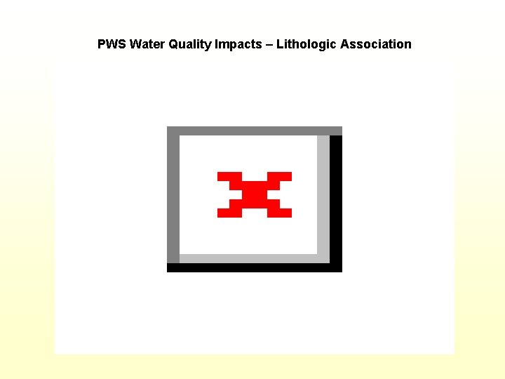 PWS Water Quality Impacts – Lithologic Association 