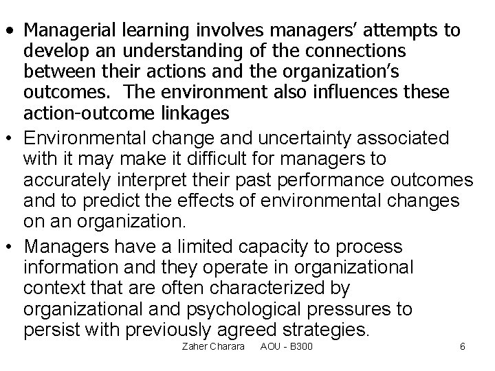 Chapter 10 B 300 Reader 1 The role