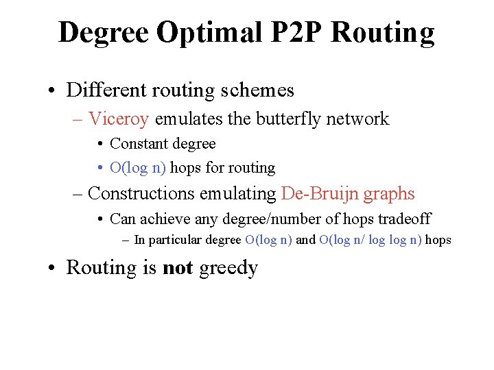 Optimal Routing Graphic Know thy Neighbors Neighbor Better Routing for Skip