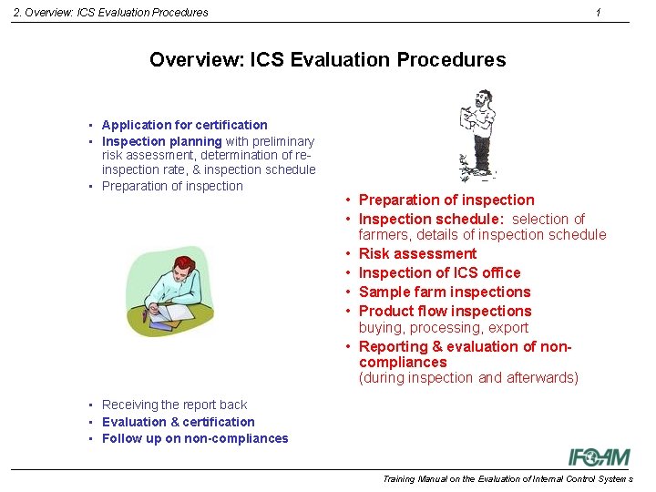 2. Overview: ICS Evaluation Procedures 1 Overview: ICS Evaluation Procedures • Application for certification