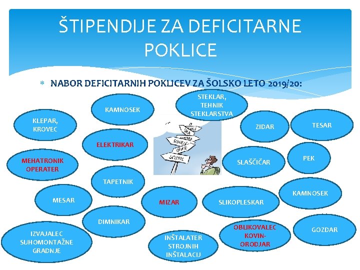 ŠTIPENDIJE ZA DEFICITARNE POKLICE NABOR DEFICITARNIH POKLICEV ZA ŠOLSKO LETO 2019/20: STEKLAR, TEHNIK STEKLARSTVA