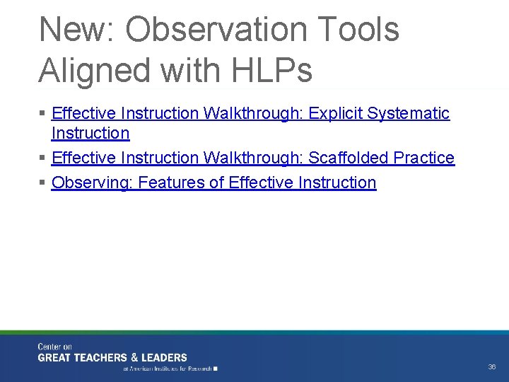 New: Observation Tools Aligned with HLPs § Effective Instruction Walkthrough: Explicit Systematic Instruction §