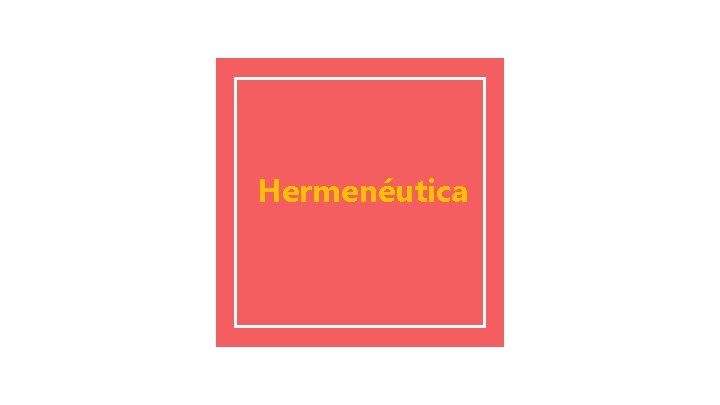 Hermenéutica 